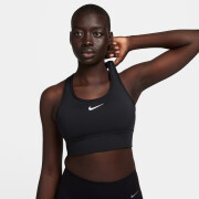 Sujetador de soporte normal acolchado largo para mujer Nike Swoosh